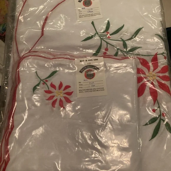 NWT Holiday table clothes in original packing never used